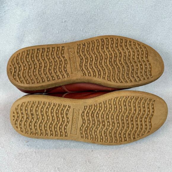 Vtg 80's Crayon Mens Brown Leather Loafers Size 11D Shoes - Picture 8 of 13